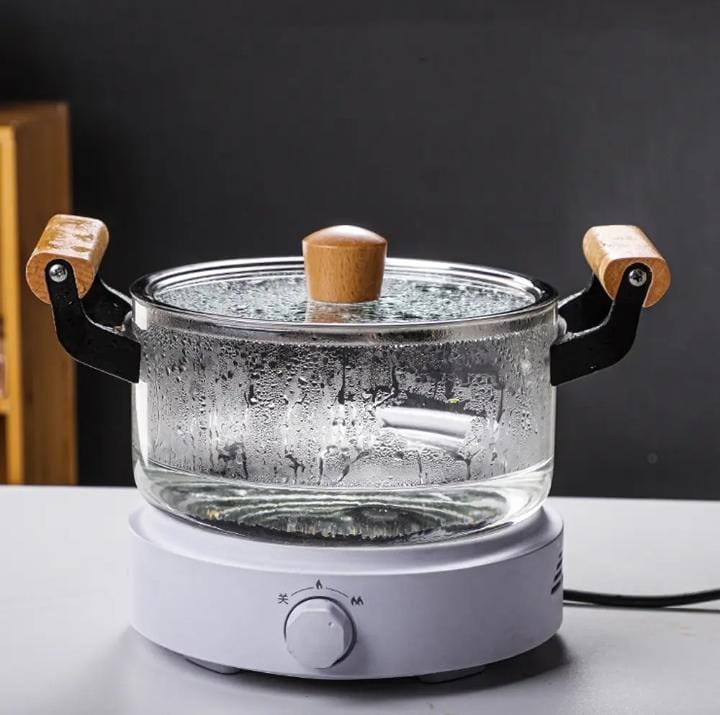 3.5 ltrs Glass Cooking pot