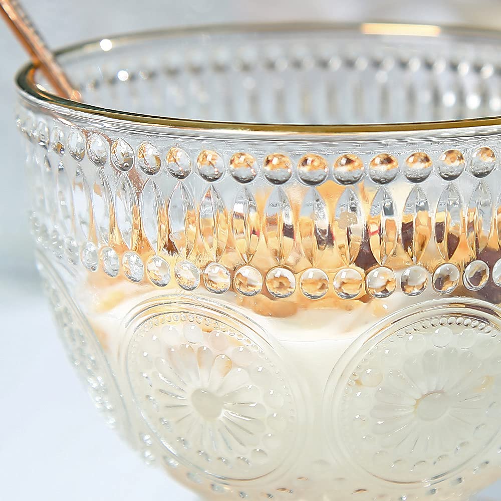 Set of 3 Romantic 500ml premium water/tea glass set, suitable for refreshing, soda and beverages