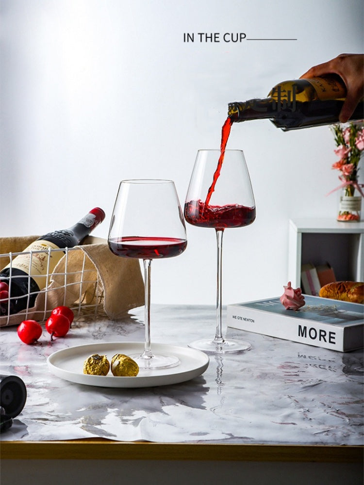 Burgundy tulip shaped wine glass 6pcs