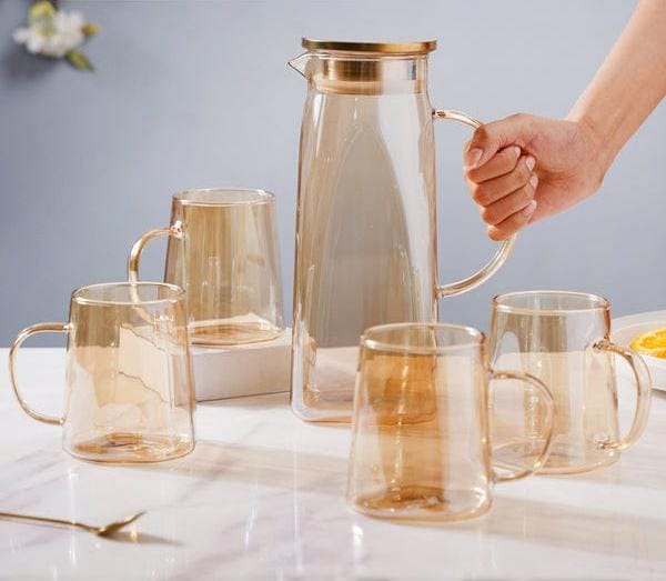 5PC SET BOROSILICATE GLASS SET
