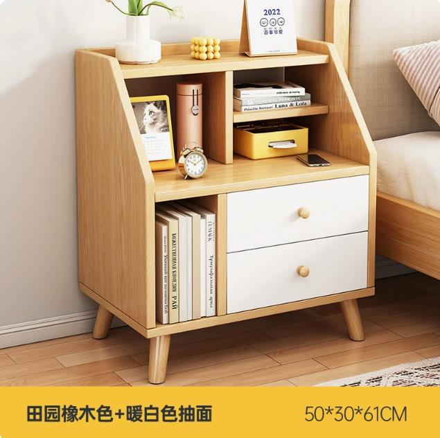 Storage Nordic Nightstand Table Aesthetic Minimal Space Saving Drawers Bedsides Table Small Cute Szafka Nocna Home Furniture