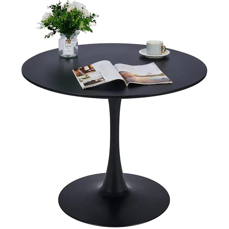 Wooden Top Round Table with Metallic Base & Stand (Table only)