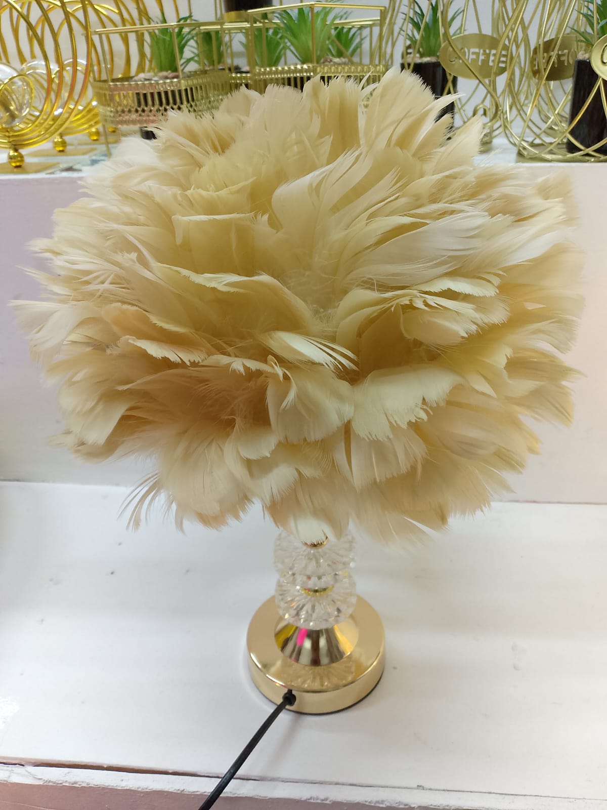 Feather Table Lamp