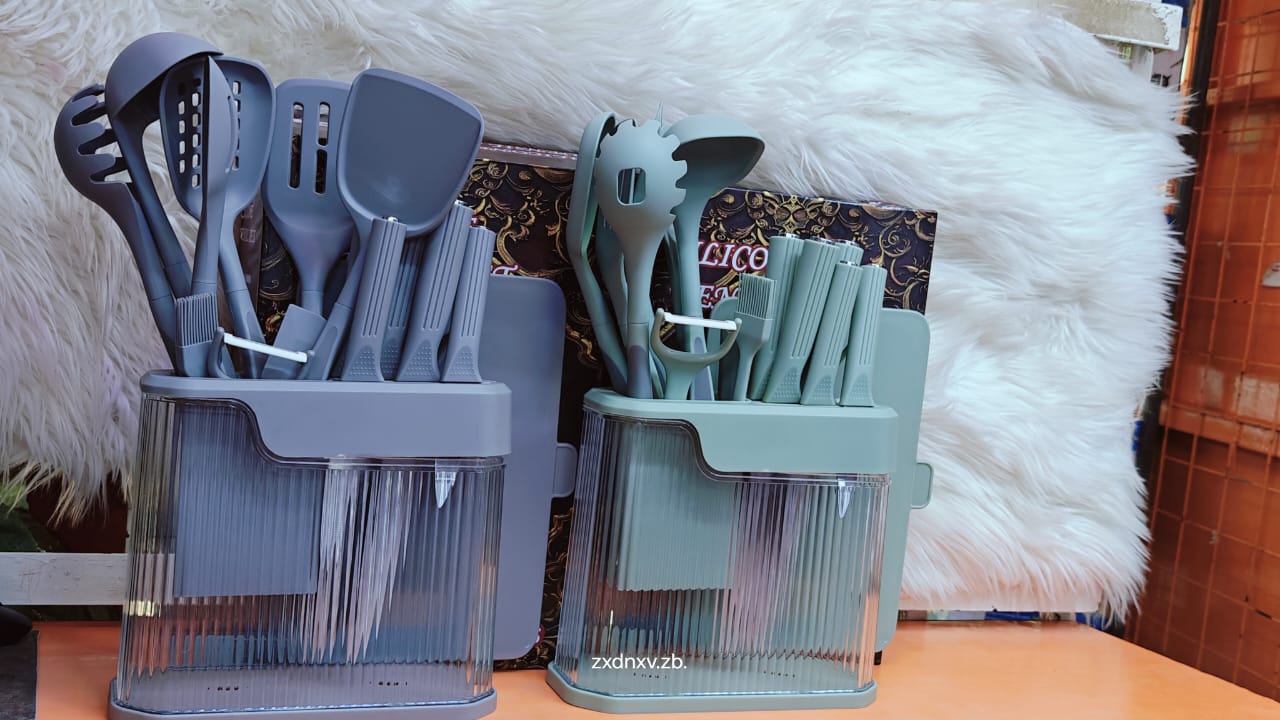 17pcs High Quality Silicone Cultery set