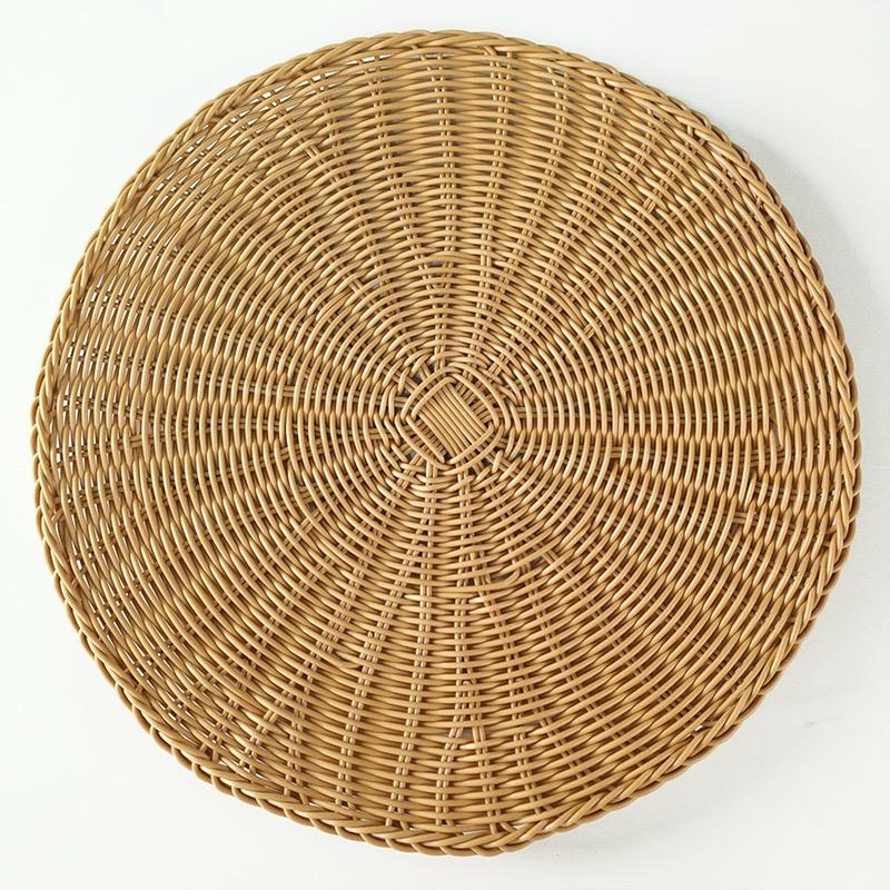 6Pc Woven Rattan like Table Mats