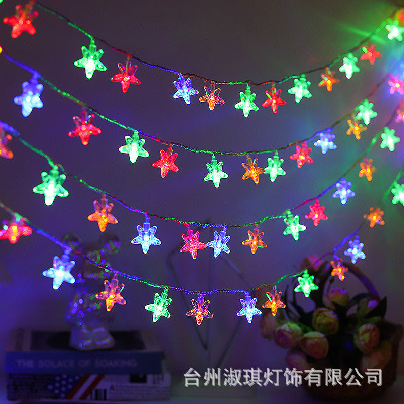 10 METERS Christmas STAR SHAPED LED LIGHTS