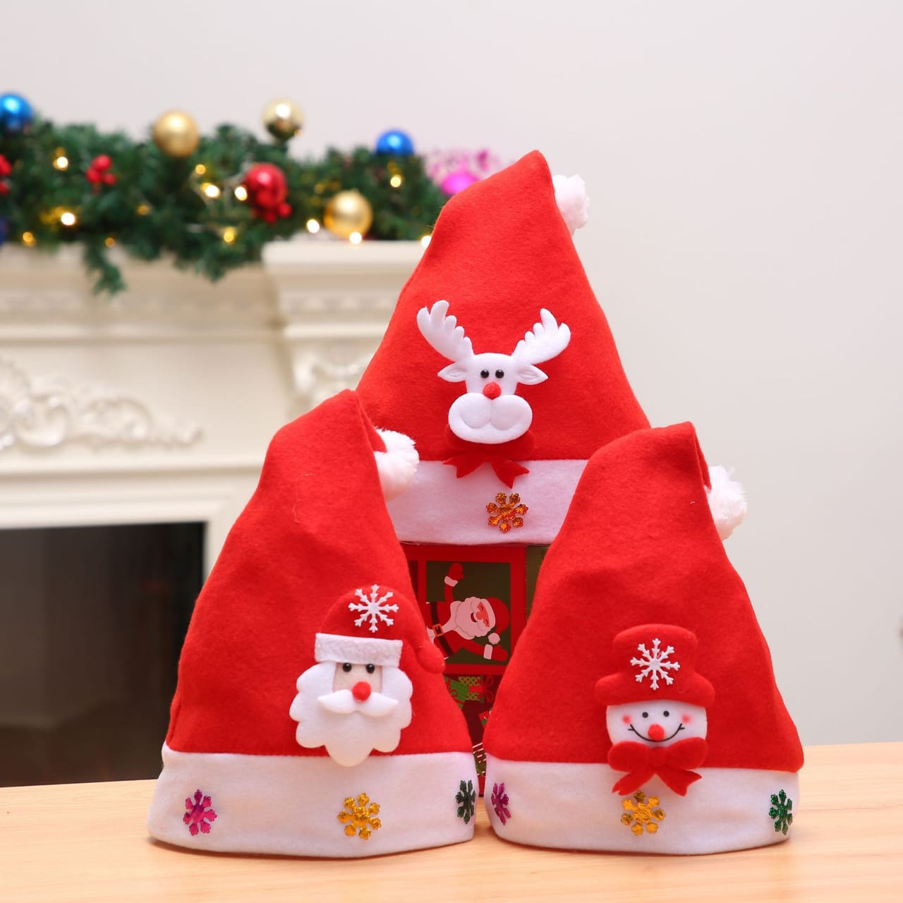 Kids Christmas hats with light 400/-