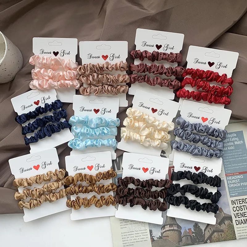 3Pcs Vintage Scrunchie