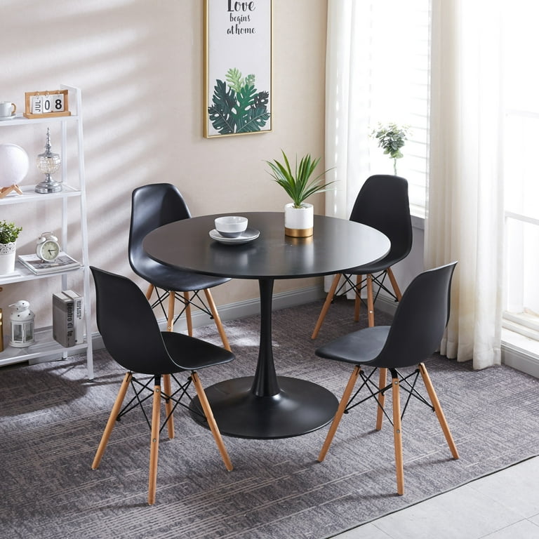 Wooden Top Round Table with Metallic Base & Stand (Table only)