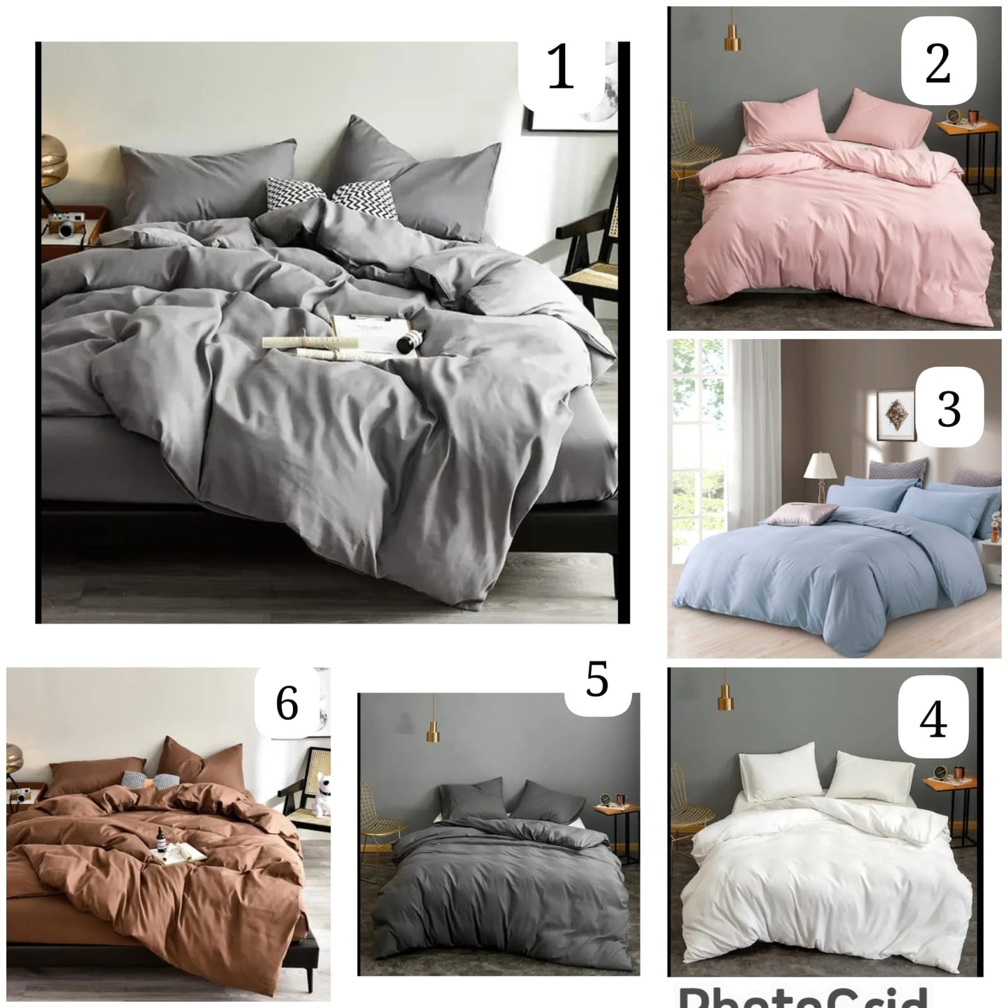 4pc Plain High Quality Duvet Cover Set (Soft Glam Edition)