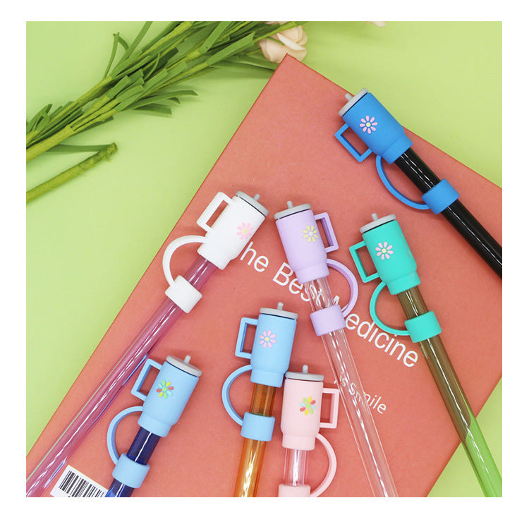 3pc Mug Straw Toppers