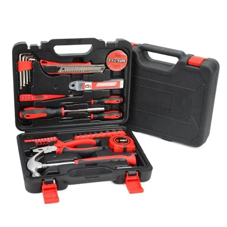 All-in-One Home Use Tool Box: 45pcs Combination Repair Kit