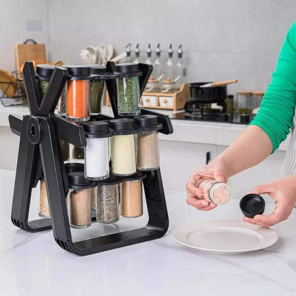 Windmill 18 jar rotating spice rack (18pc)