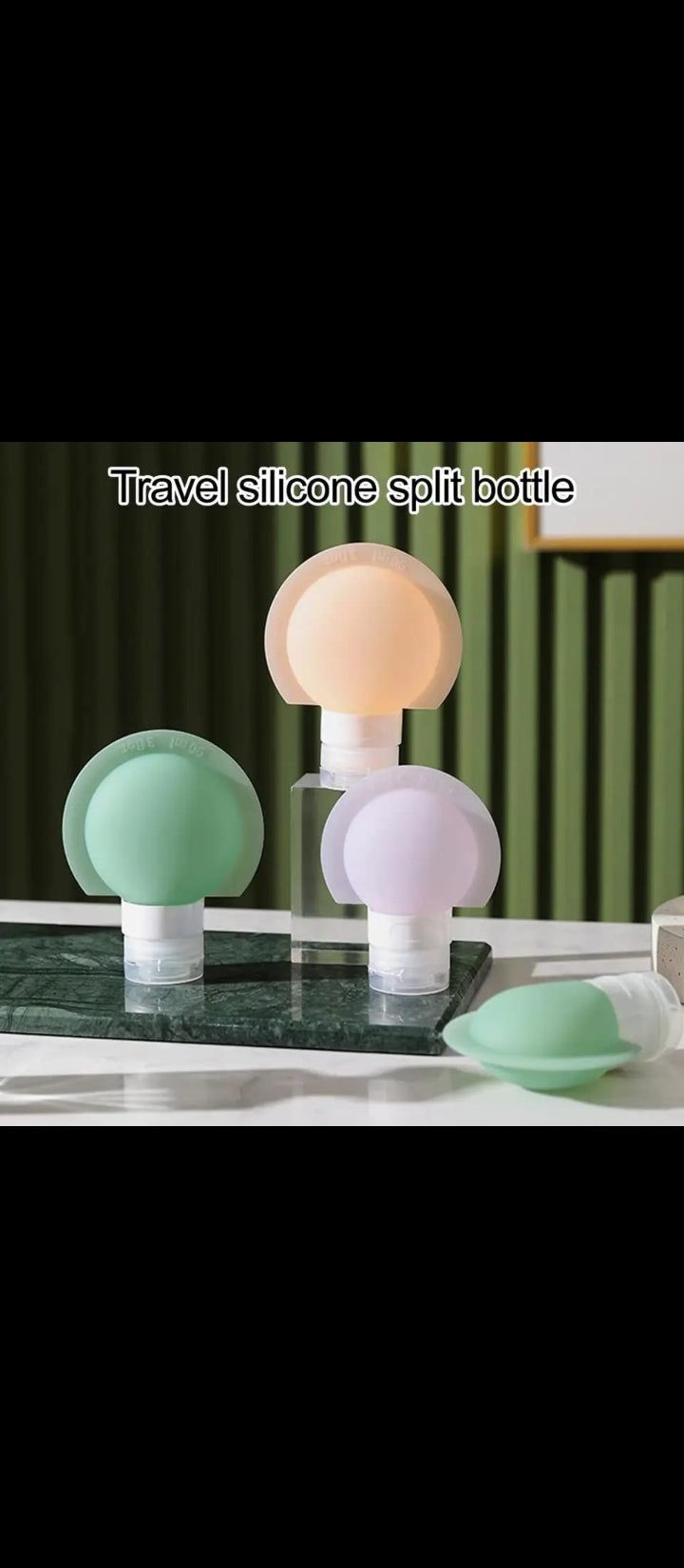 3Pcs/Set Silicone Bottle Lotion Container