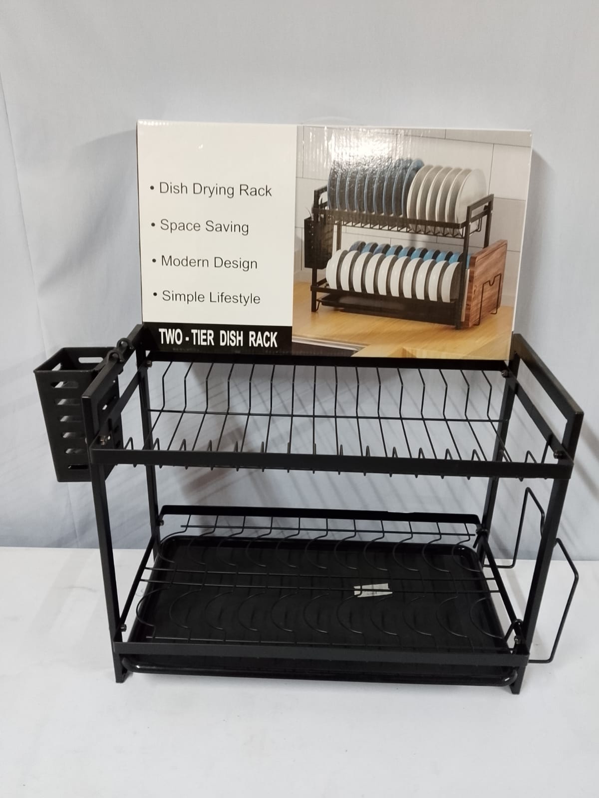 Two tier dish rack