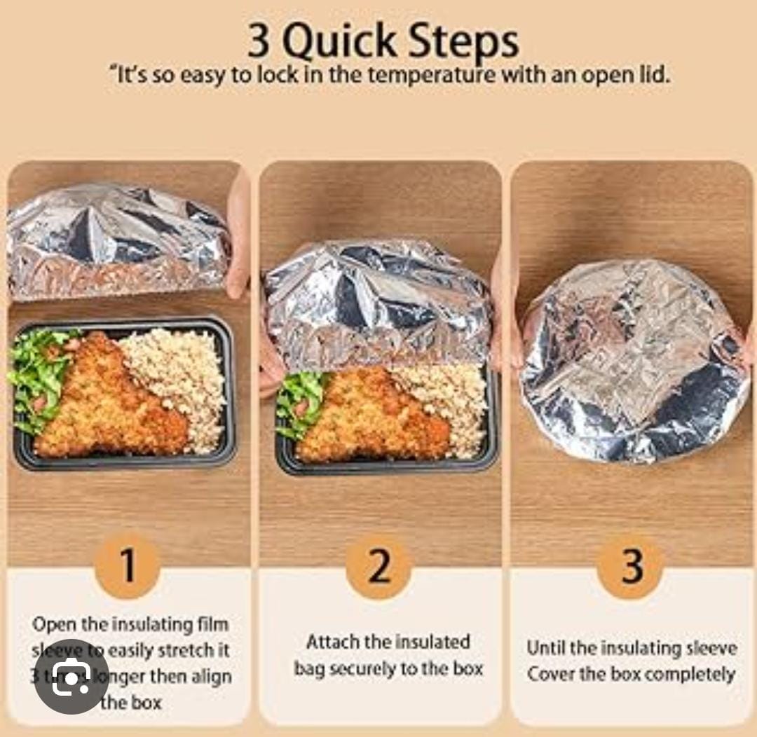 Reusable aluminum foil food cover