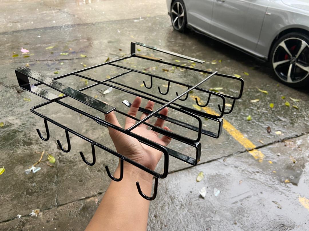 Kitchen Cabinet Under Shelf Double-layer Storage Rack