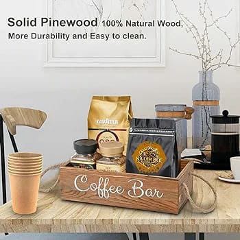 Wooden Coffee / Tea organizer