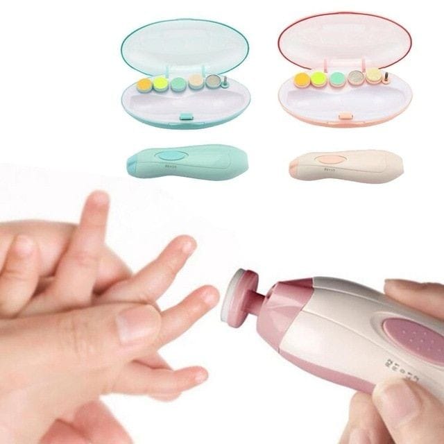 6 grinder AA battery powered baby to adult nail trimmer