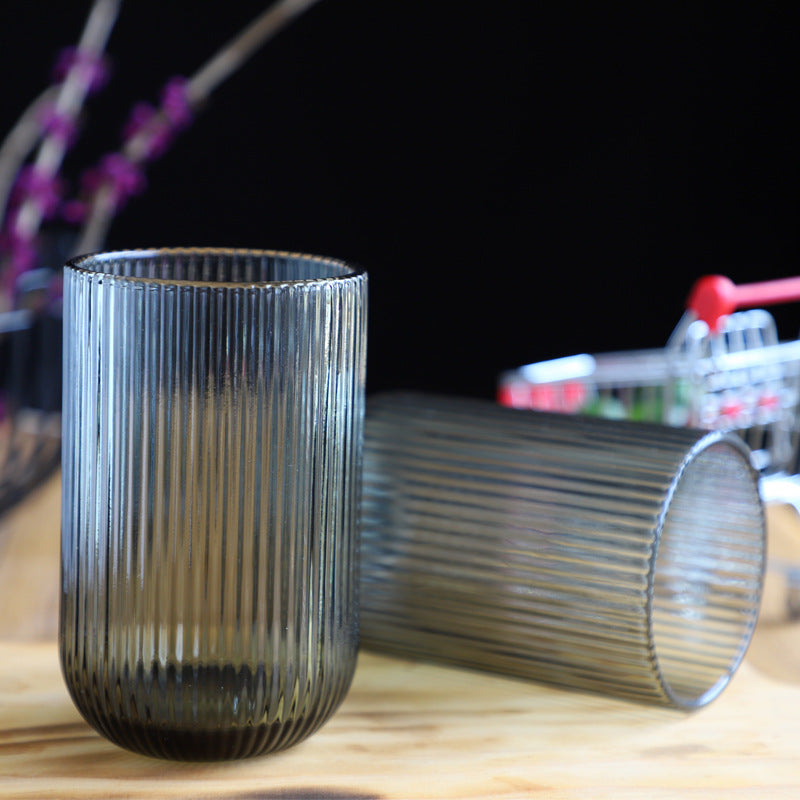 6Pc Quality Ribbed Water glass