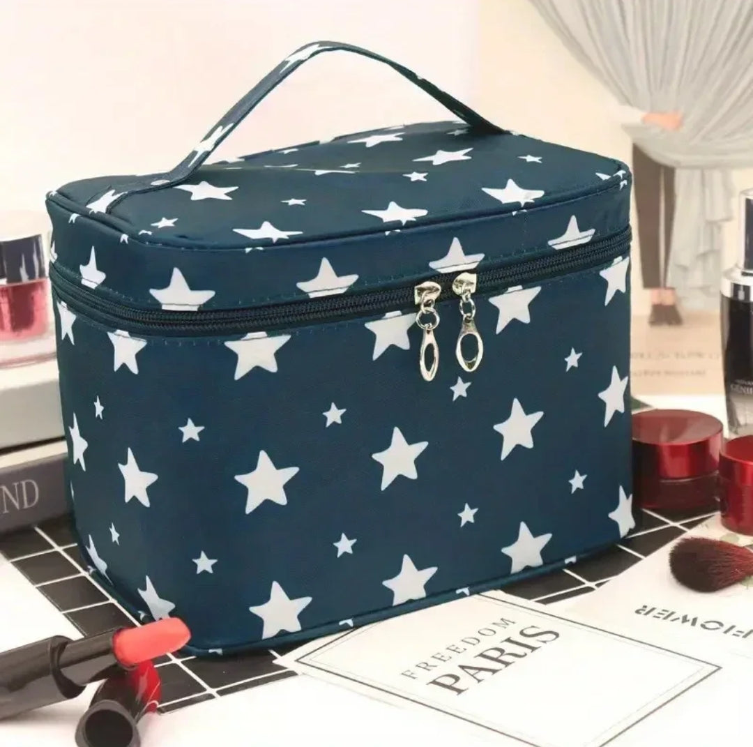 Floral Portable cosmetic makeup toiletry bags