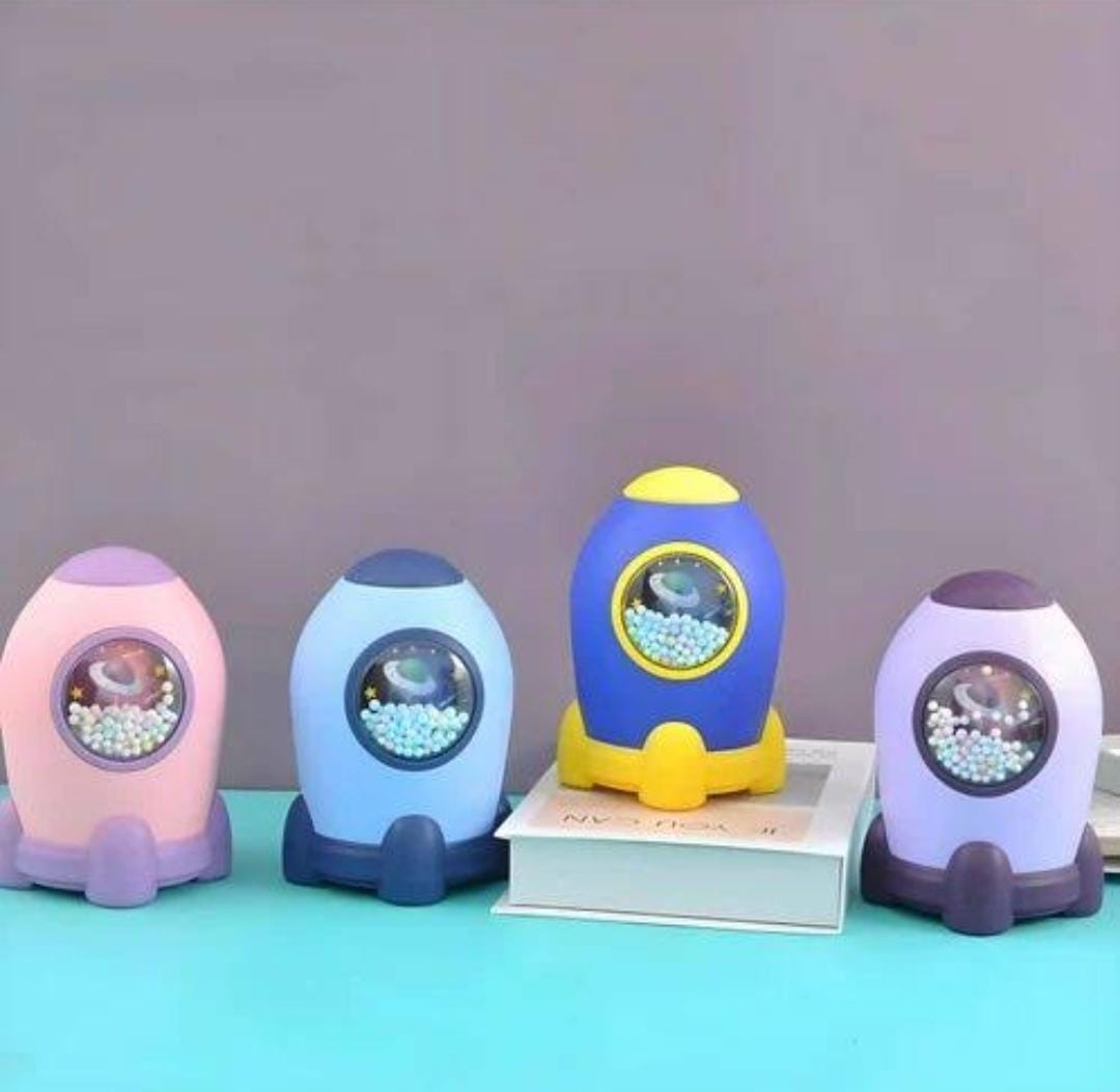 Rocket piggy bank