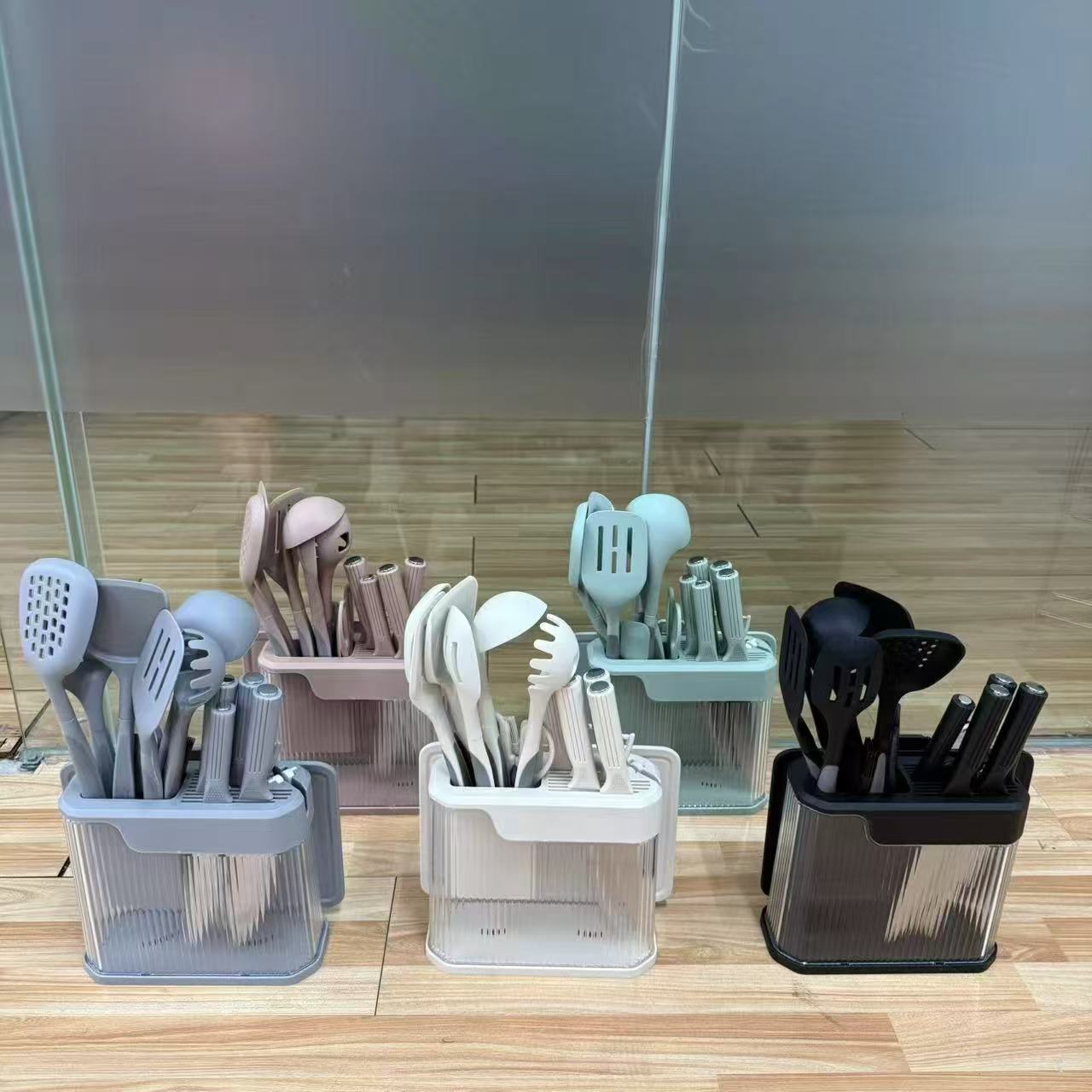 17pcs High Quality Silicone Cultery set