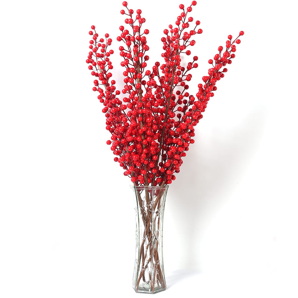 5pcs Artificial Red Berry Bouquet Christmas