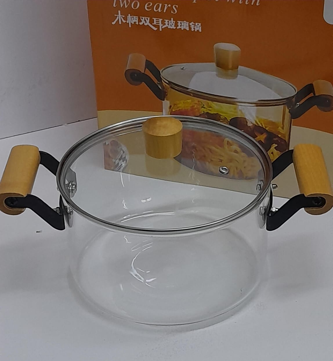 3.5 ltrs Glass Cooking pot