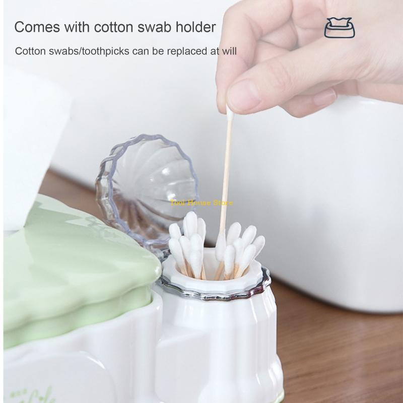 Serviette holder with toothpick dispenser