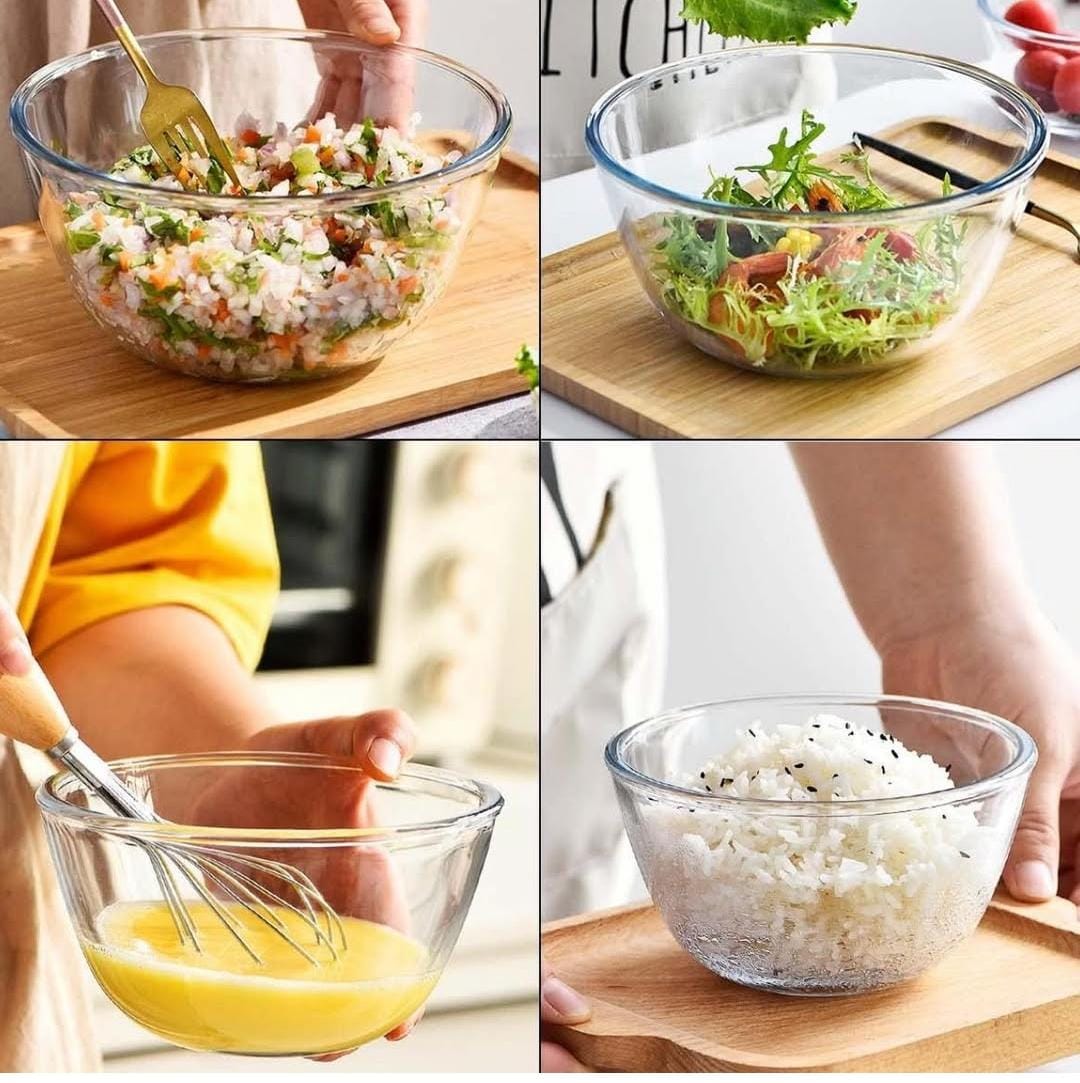 High borosilicate Glass Bowls
Perfect for baking/serving.