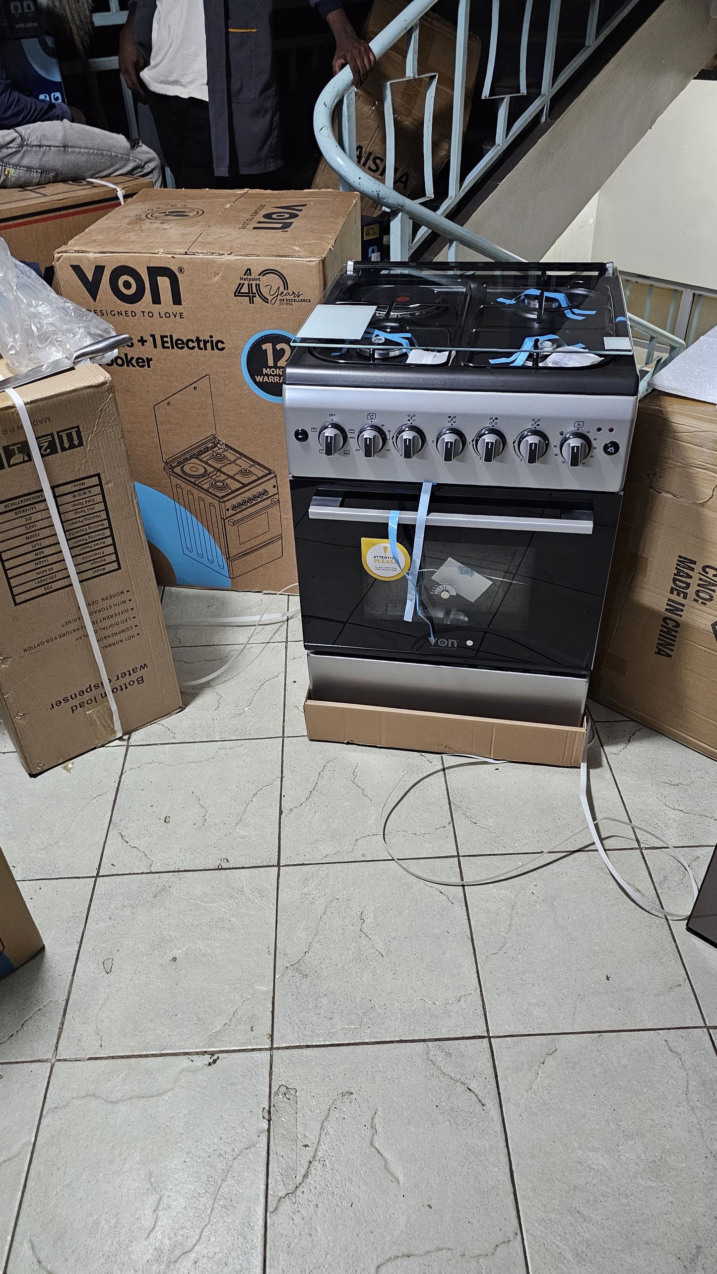 Von Cooker 3 Gas + 1 Electric - VCF553141NFS, Silver