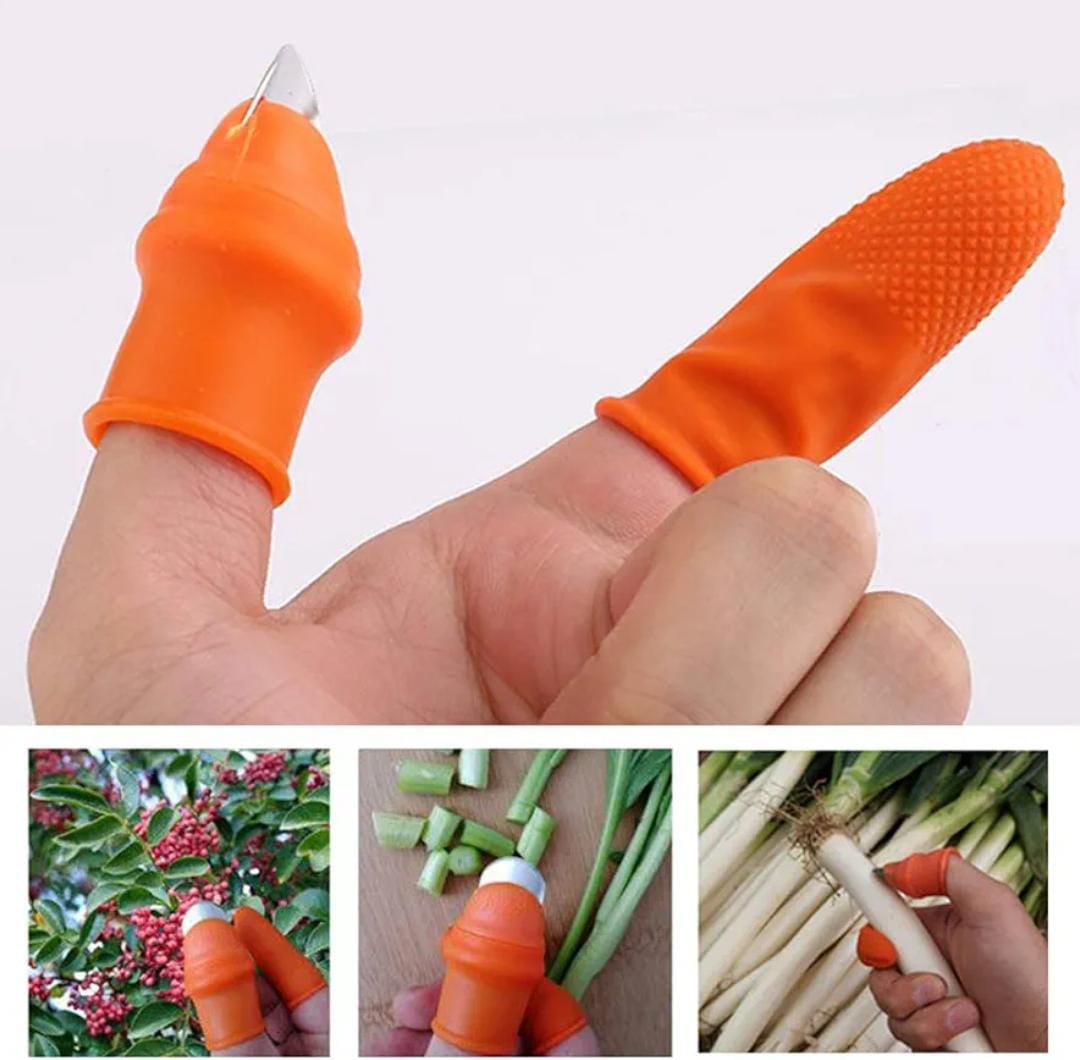 Finger Cutter Garden Thumb Knife Silicone Thumb Cutter Picking Machine for Vegetables and Fruit on the Farm Knife Garden Tools Separator Finger Knife