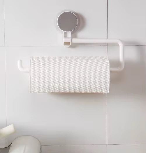 Traceless bathroom wall mounted paper holder/ towel rack