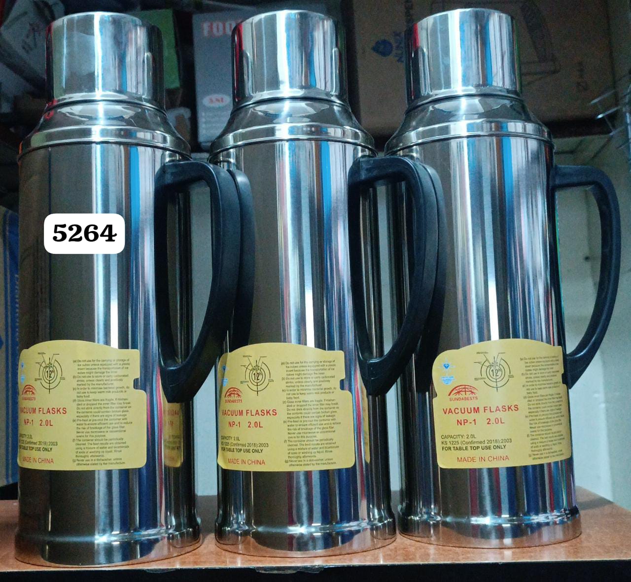 2ltr steel flask