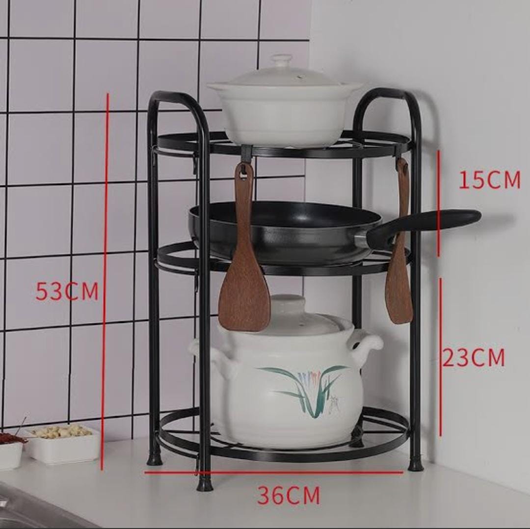Three layers creative organizer/rack kitchen shelf storage