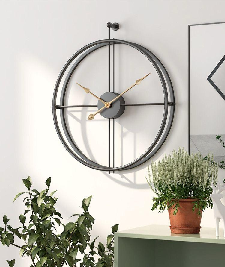 Large simple home decor wall clock