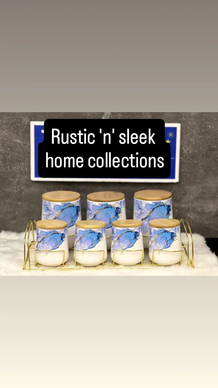 7 piece ceramic canister set