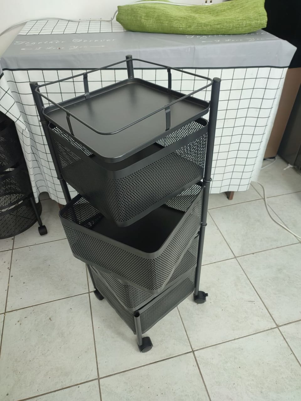 Tier Squared Design Rotating Fruit Vegetable Rack