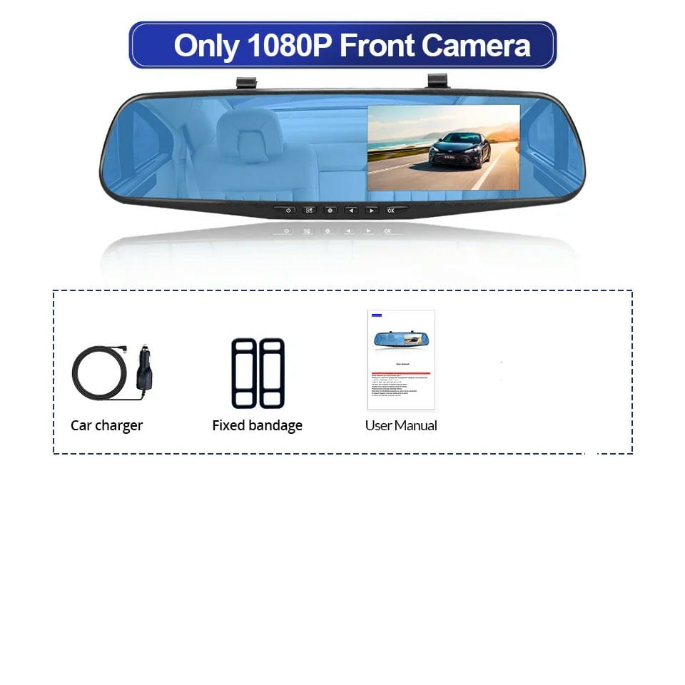 3.5" HD 1080p Front only car dash camera front DVR video recorder, with night vision and G-Sensor