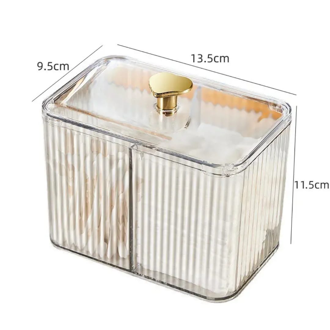Transparent Acrylic Cotton Swab Storage Box