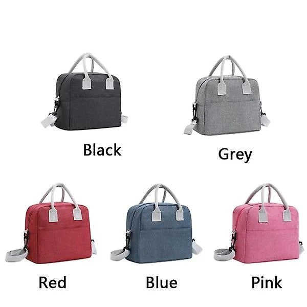 Insulated 9L Large Capacity Lunch Bag with Adjustable Shoulder Strap