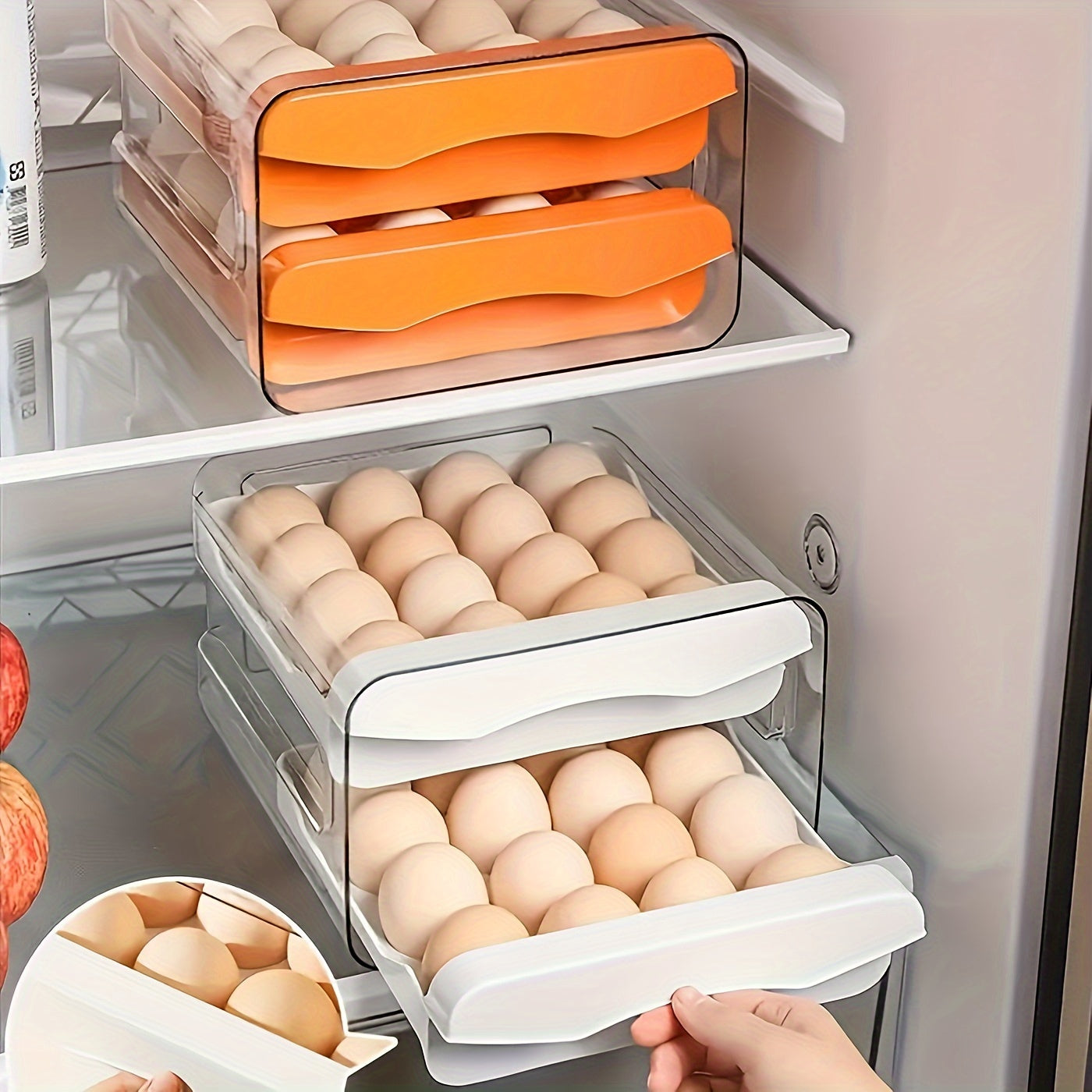 2 layered Egg storage box