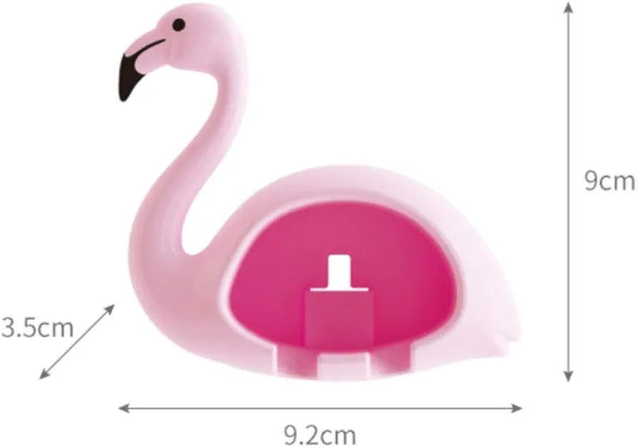 Flamingo decorative toothbrush holder