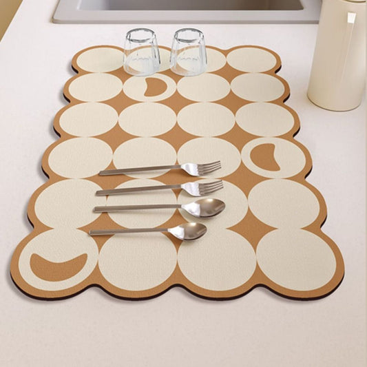Absorbent dish drying mat