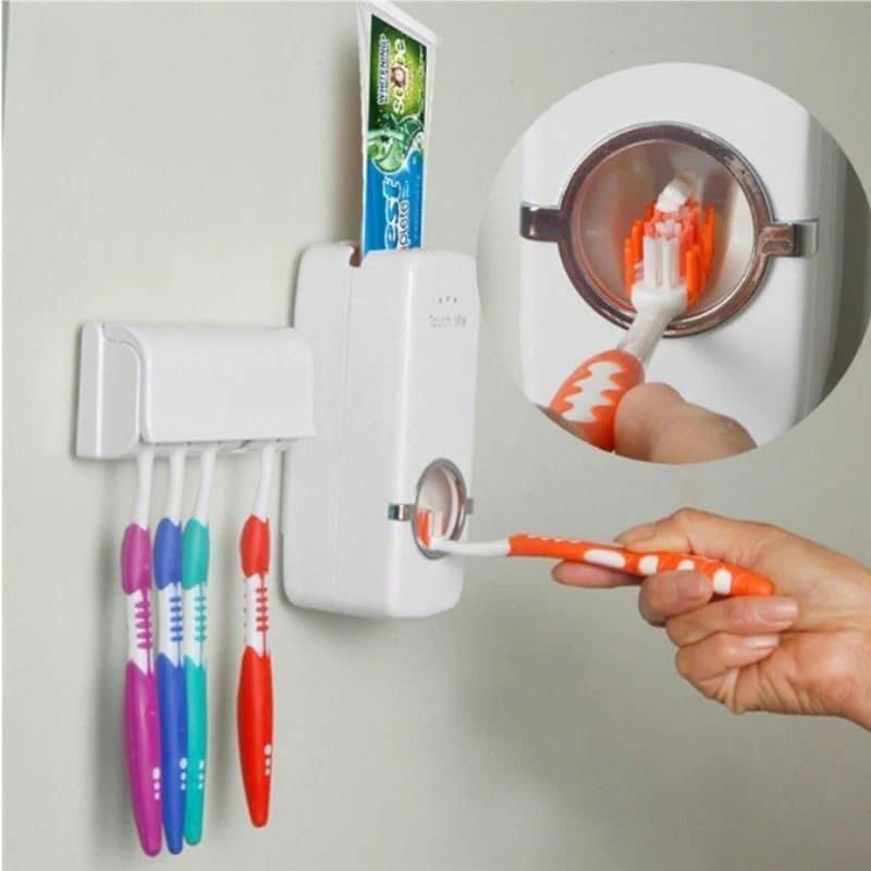 Touch me toothpaste dispenser