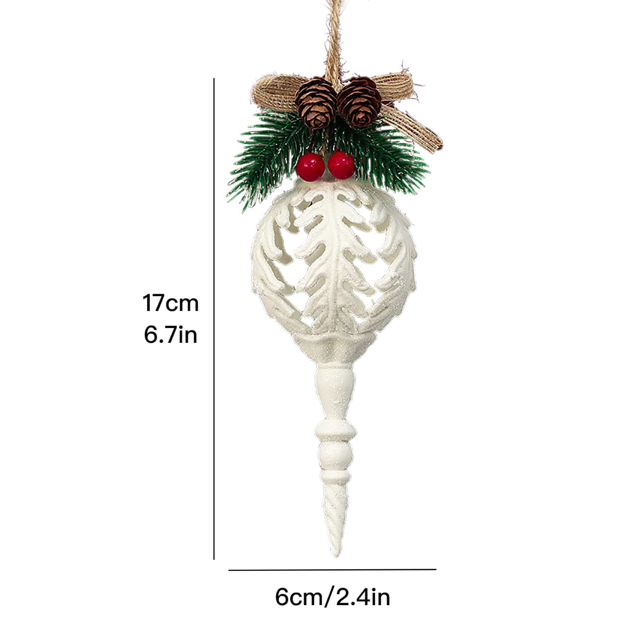 2Pcs Christmas White Conch Pendant White