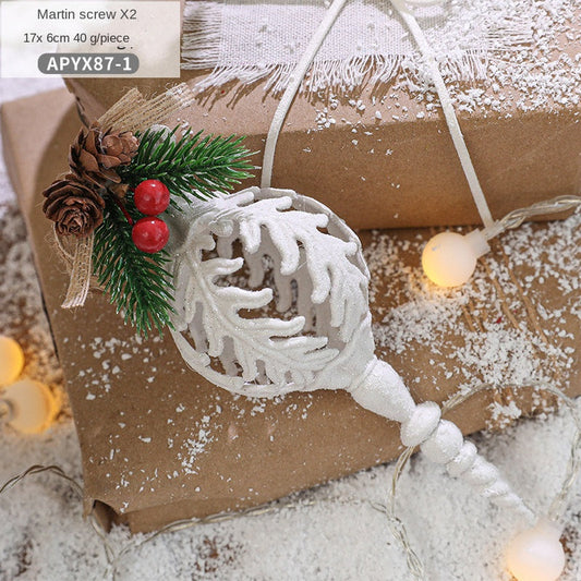 2Pcs Christmas White Conch Pendant White