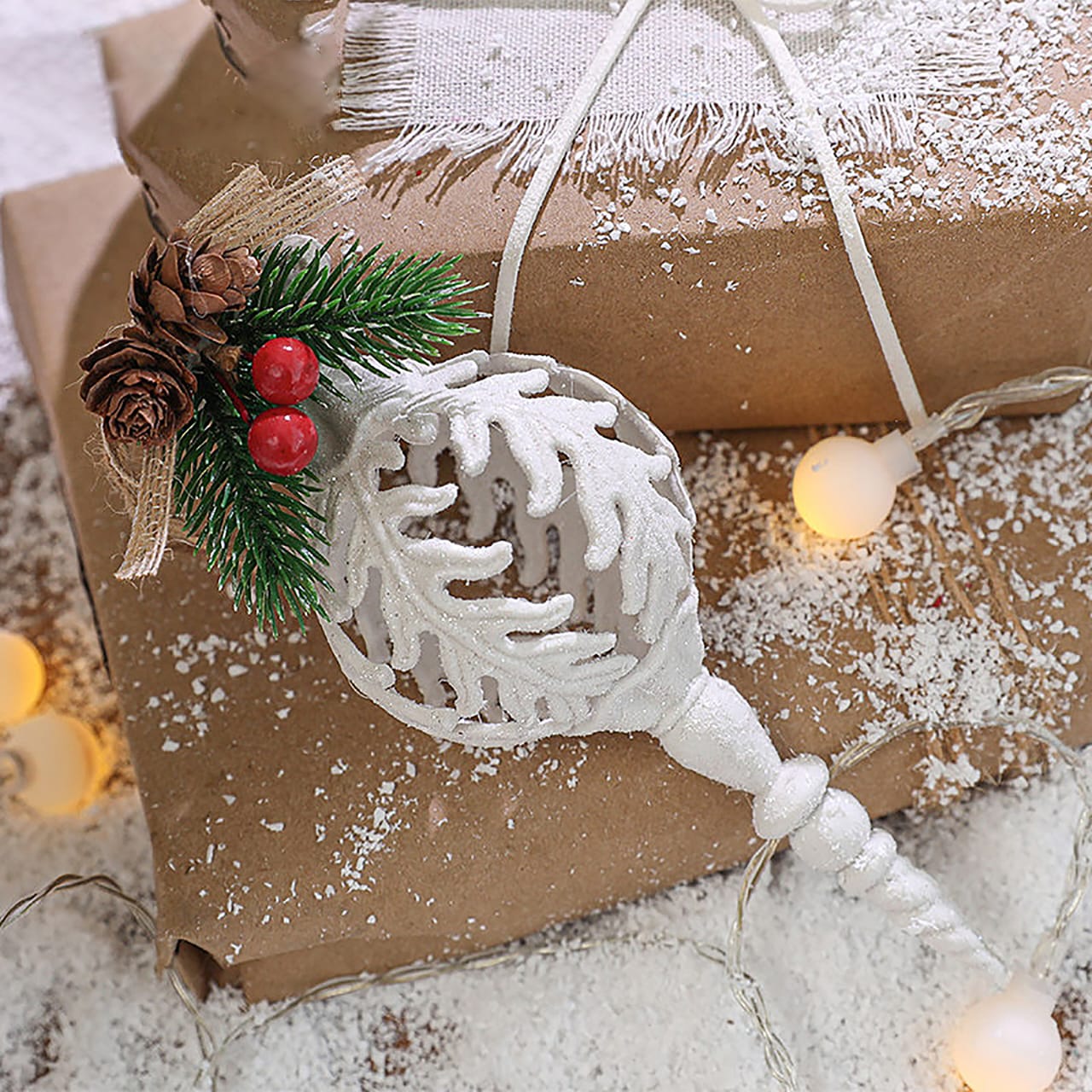 2Pcs Christmas White Conch Pendant White