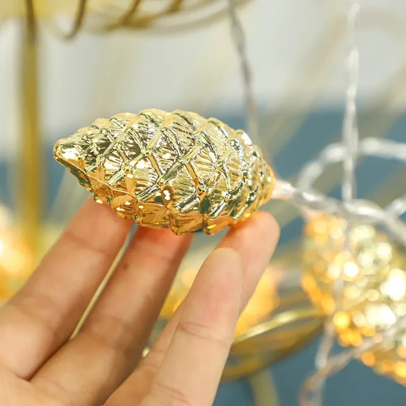 10LED New Christmas Pine Cone Light String